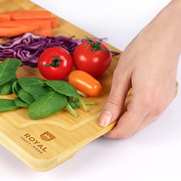 Bamboo Cutting Board | Kitchen Chopping Board | Heavy Duty Serving Tray (9"x 6") - Picture 7 of 7